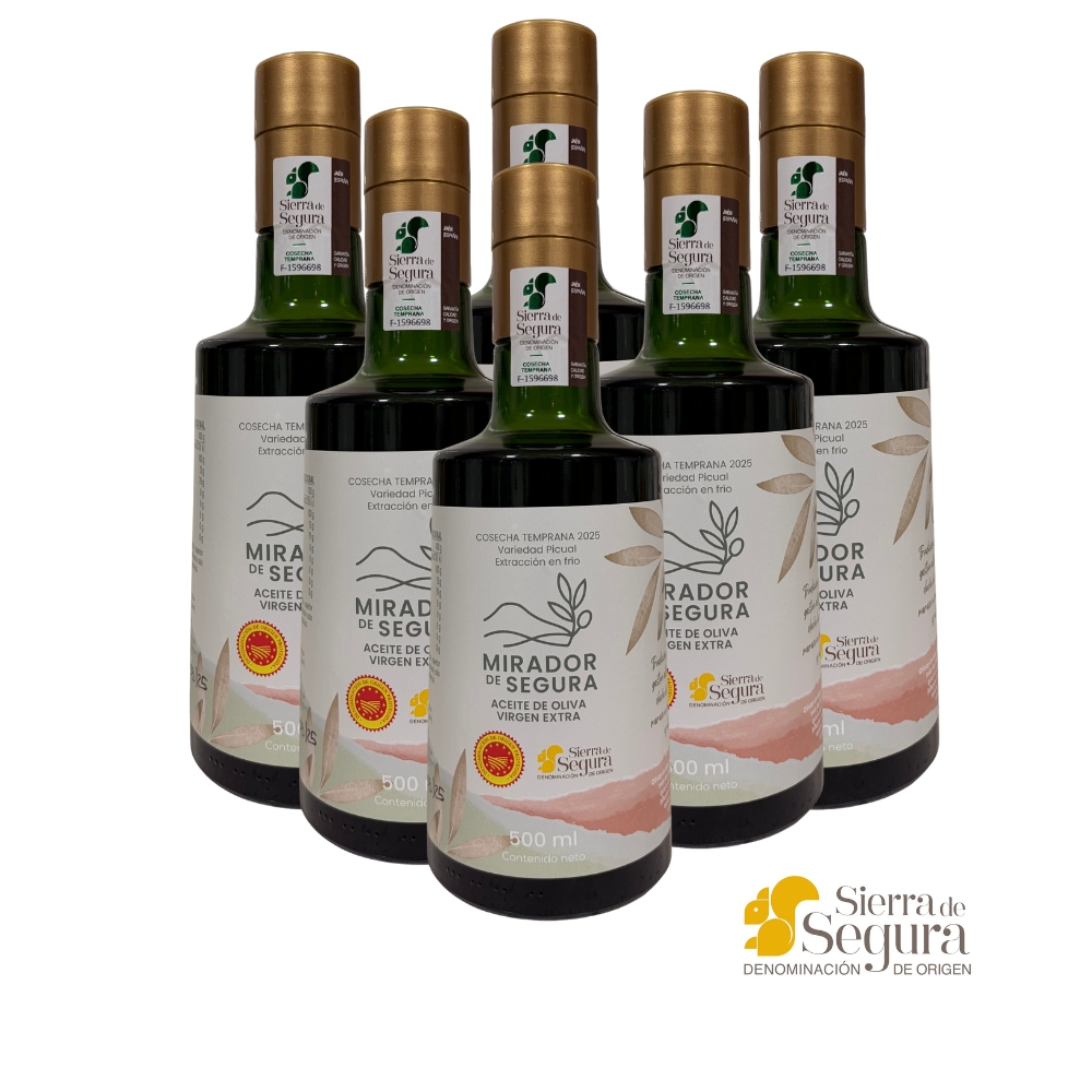 AOVE Cosecha Temprana - Botella Cristal 500 ml (Caja 6 Botellas)